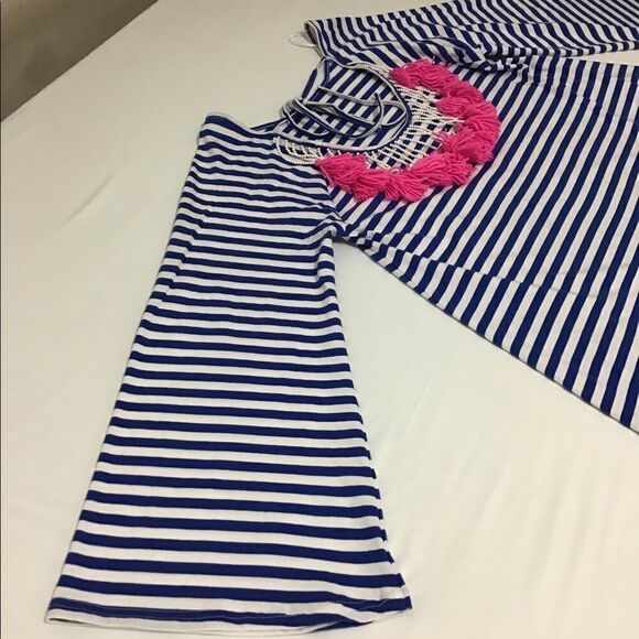 Philosophy Salavina Stripe Fringe Embellish Dress - Picture 14 of 16